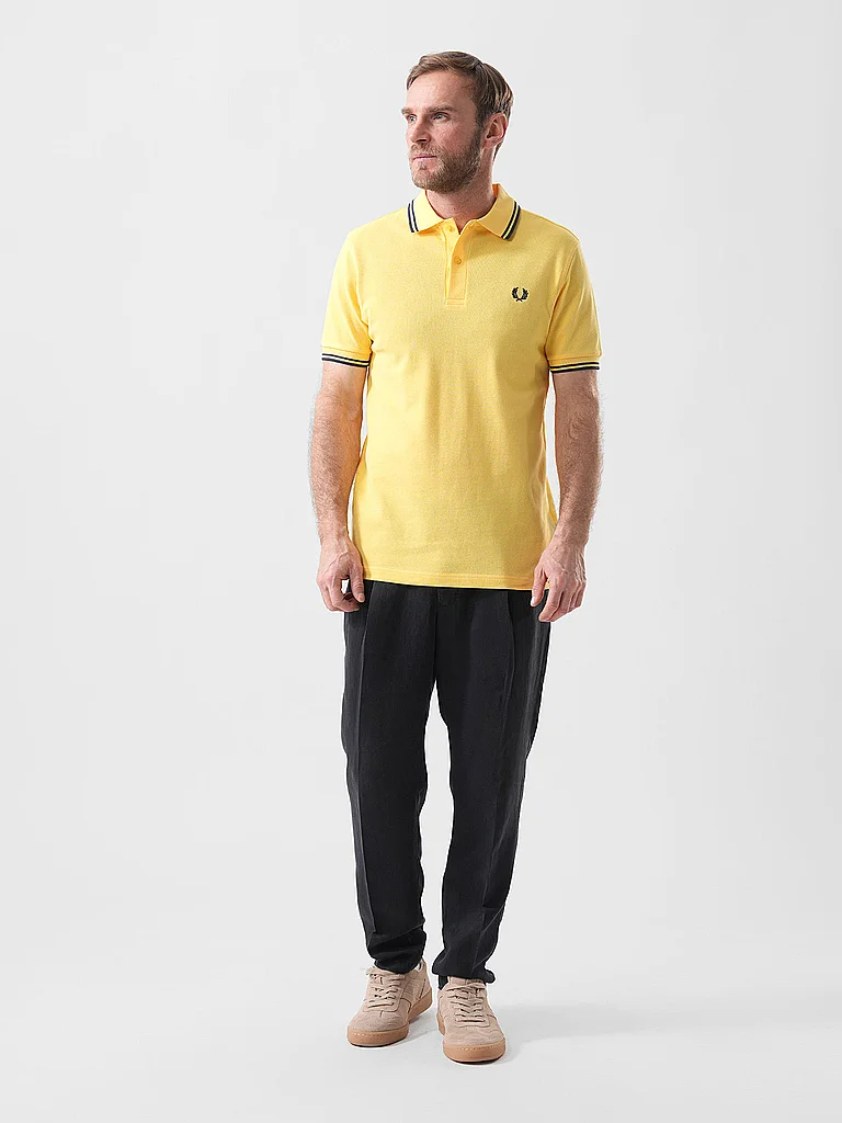 Fred Perry Polo Shirt Yellow S 2